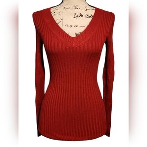 Express Long Sleeve V-neck Blouse